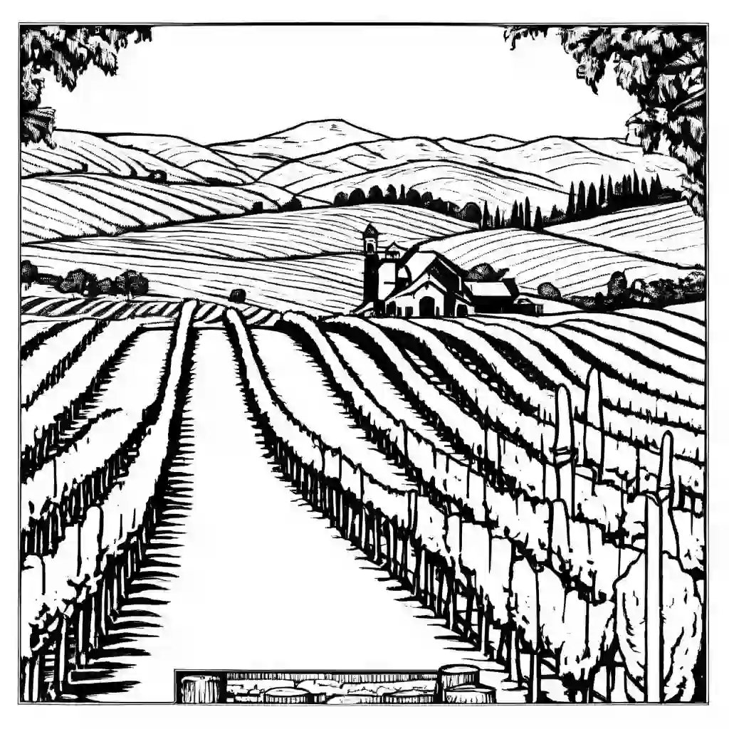 Napa Valley coloring pages